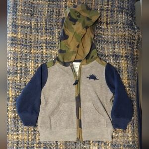 Carter's camo dinosaur sweater